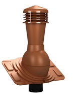 Вентиляционный выход Wirplast K25 D110 медно-коричневого 
цвета RAL 8004
