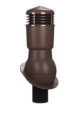 Вентиляционный выход Вирпласт K24 D110 — цвет 
RAL 8017 – шоколадно-коричневый