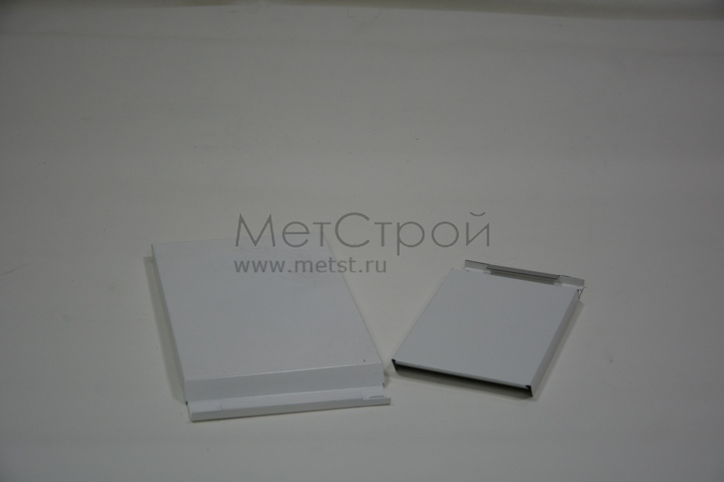 Оцинкованная металлокассета МС2 с закрытым 
стыком для навесной вентилируемой фасадной 
системы цвета RAL 9003 сигнальный белый (2)
