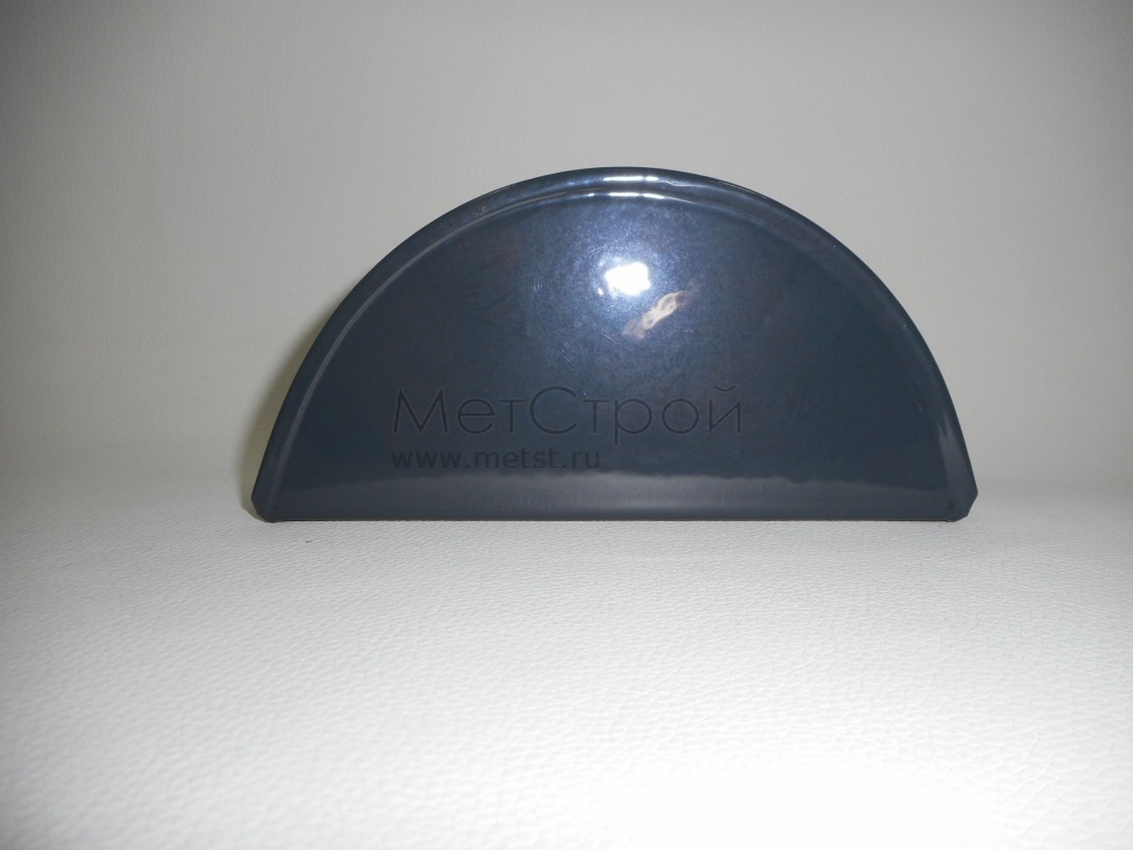 Заглушка желоба круглого водостока Wincraft 
из оцинкованной стали с полимерным покрытием 
антрацитово-серого цвета — RAL 7016