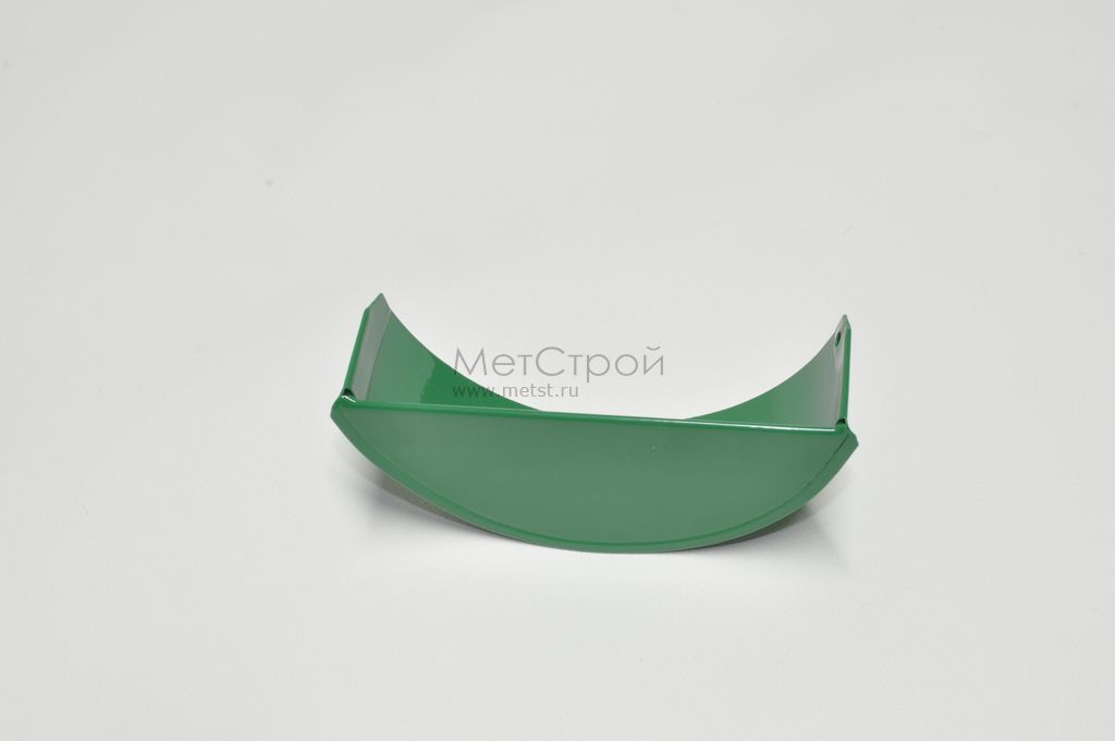 Заглушка водосточного желоба 125 мм с покрытием 
цвета RAL 6029 – зеленая мята