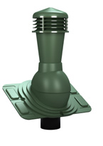 Вентиляционный выход Wirplast K25 D110 для металлической кровли 6020 зеленый