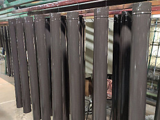Трубы водосточные диаметром 100 мм, толщиной 
металла 0.5 мм, длиной 1250 мм, RAL 8019