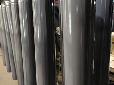 Трубы водосточные диаметром 140 мм, длиной 
1250 мм, толщиной металла 0.5 мм, RAL 7015