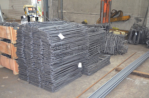 Изготовление изделий из металла — производство закладных деталей с полимерным покрытием цвета RAL 7004 сигнальный серый (3)