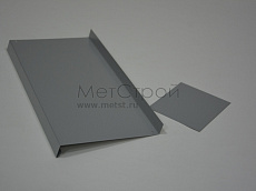 Металлический доборный элемент цвета RAL 
9006 Белый алюминий (BW1C909006 Металик шагрень) 
(2)