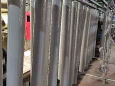 Трубы водосточные диаметром 100 мм, длиной 
1250 мм, толщиной металла 0.5 мм, RAL 7004