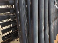 Трубы водосточные диаметром 100 мм, длиной 
1250 мм, толщиной металла 0.5 мм, RAL 7031