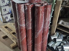 Трубы водосточные диаметром 180 мм, длиной 
1250 мм, толщиной металла 0.5 мм, RAL 3009 (фото 
1)