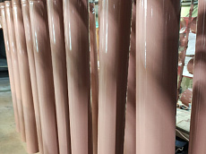 Трубы водосточные диаметром 106 мм, длиной 
1250 мм, толщиной металла 0.5, RAL 3012