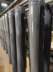 Трубы водосточные диаметром 140 мм, длиной 1250 мм, толщиной металла 0.5 мм, RAL 7015