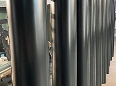 Трубы водосточные диаметром 110 мм, длиной 
1000 мм, толщиной металла 0.5 мм, RAL 9011
