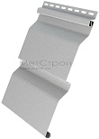 Виниловая сайдинг-панель D4.4 GL Amerika серого цвета