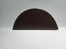 Заглушка желоба водостока из оцинкованной 
стали с покрытием пурал шоколадно-коричневого 
цвета — RAL 8017