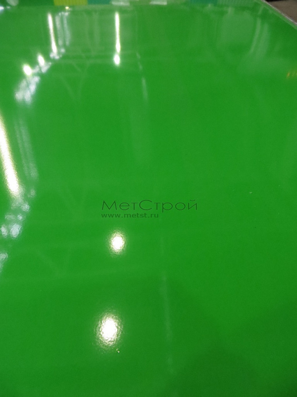 Листовая сталь с полимерным покрытием зеленовато-желтого цвета RAL 6018 (2)