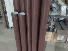 Трубы водосточные диаметром 100 мм, толщиной 
металла 0.5 мм, PE RAL 8017