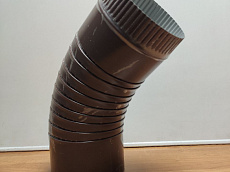 Колено гофрированное диаметром 150 мм, 135°, 
толщиной металла 0.5 мм, PE RAL 8017