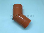 Колено водосточной трубы RAL 2004 оранжевое 45 градусов диаметром 100 мм, толщиной 0,5 мм