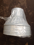 Доставка водосборнок воронки из оцинкованной стали с покрытием цвета RAL 9003 сигнальный белый в упаковке