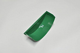 Заглушка водосточного желоба с полимерным покрытием цвета RAL 6029 (зеленая мята)